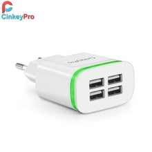 Load image into Gallery viewer, CinkeyPro EU Plug 2 Ports LED Light  USB Charger