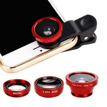Load image into Gallery viewer, 3-in-1 Wide Angle Macro Fisheye Lens Camera