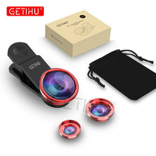 Load image into Gallery viewer, GETIHU Universal 3in1 Wide Angle Macro Fisheye Lens Camera