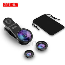 Load image into Gallery viewer, GETIHU Universal 3in1 Wide Angle Macro Fisheye Lens Camera