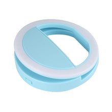 Load image into Gallery viewer, Universal Selfie LED Ring Flash Light Portable Mobile Phone