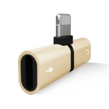 Load image into Gallery viewer, Connector Splitter Charger Audio Headphone Adapter Portable