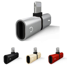 Load image into Gallery viewer, Connector Splitter Charger Audio Headphone Adapter Portable