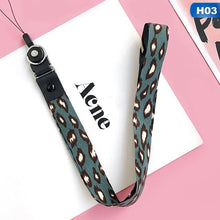 Load image into Gallery viewer, Leopard print Phone holder Key Lanyard
