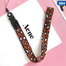 Load image into Gallery viewer, Leopard print Phone holder Key Lanyard