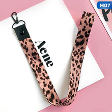 Load image into Gallery viewer, Leopard print Phone holder Key Lanyard