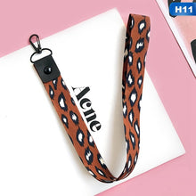 Load image into Gallery viewer, Leopard print Phone holder Key Lanyard