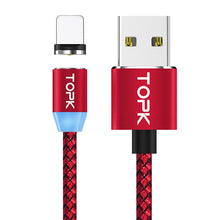 Load image into Gallery viewer, TOPK AM17 1M LED Magnetic USB Cable