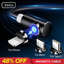 Load image into Gallery viewer, INIU 2M Fast Magnetic Cable Micro USB Type C Charger Charging