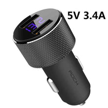 Load image into Gallery viewer, ROCK 5V 3.4A Metal Dual USB