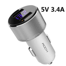 Load image into Gallery viewer, ROCK 5V 3.4A Metal Dual USB