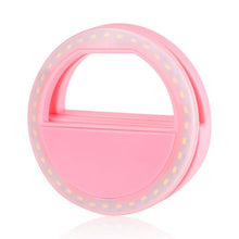 Load image into Gallery viewer, Selfie LED Ring Flash Light Portable Phone Selfie Lamp