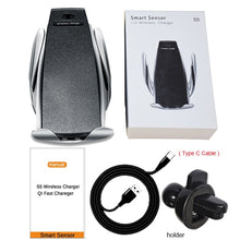 Load image into Gallery viewer, 10W Wireless Car Charger S5 Automatic Clamping