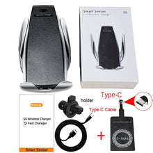 Load image into Gallery viewer, 10W Wireless Car Charger S5 Automatic Clamping