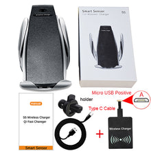 Load image into Gallery viewer, 10W Wireless Car Charger S5 Automatic Clamping