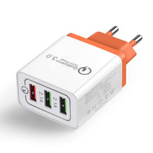 Load image into Gallery viewer, 5V 3A USB Charger Quick Charge 3.0 QC 3.0 Fast Charging Adapter 3 USB