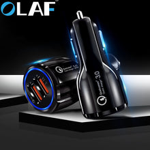 Load image into Gallery viewer, Olaf Car USB Charger Quick Charge 3.0 2.0 Mobile Phone