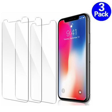 3PCS Screenprotector Tempered Glass for IPhone X XR XS Max