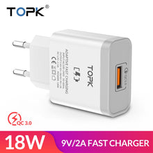 Load image into Gallery viewer, TOPK B126Q 18W Quick Charge 3.0 Fast Mobile Phone Charger