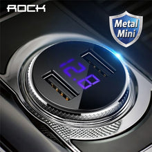 Load image into Gallery viewer, ROCK 5V 3.4A Metal Dual USB